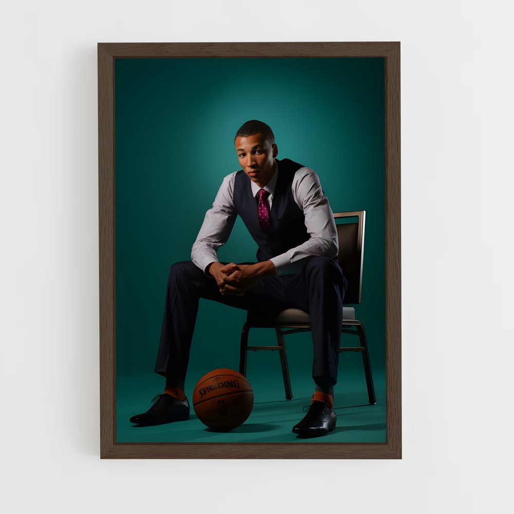 Poster Le Joueur Élégant – affiche Basketball (vue 5)